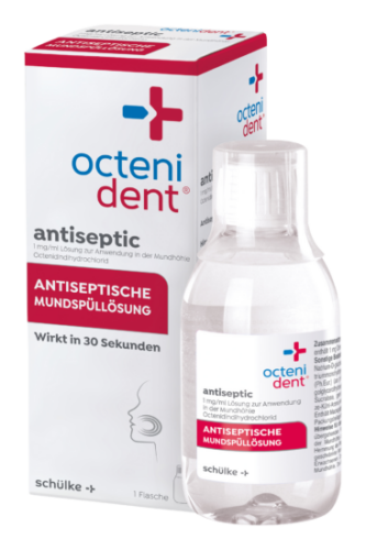 Produktbild der octenisept® antiseptischen Mundspüllösung.