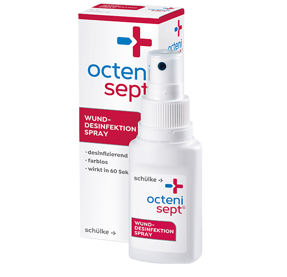 Packshot des octenisept® Wund-Desinfektion Sprays.